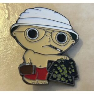 Stewie as Hunter S Thompson mashup enamel lapel hat pin, Collectable,